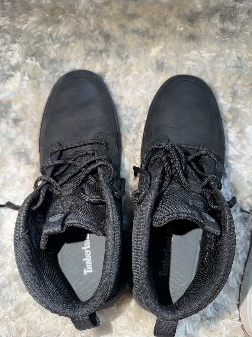 Timberland Men’s Boots/Sneakers 10.5 Black Leather Suede